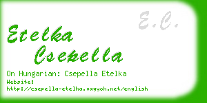 etelka csepella business card